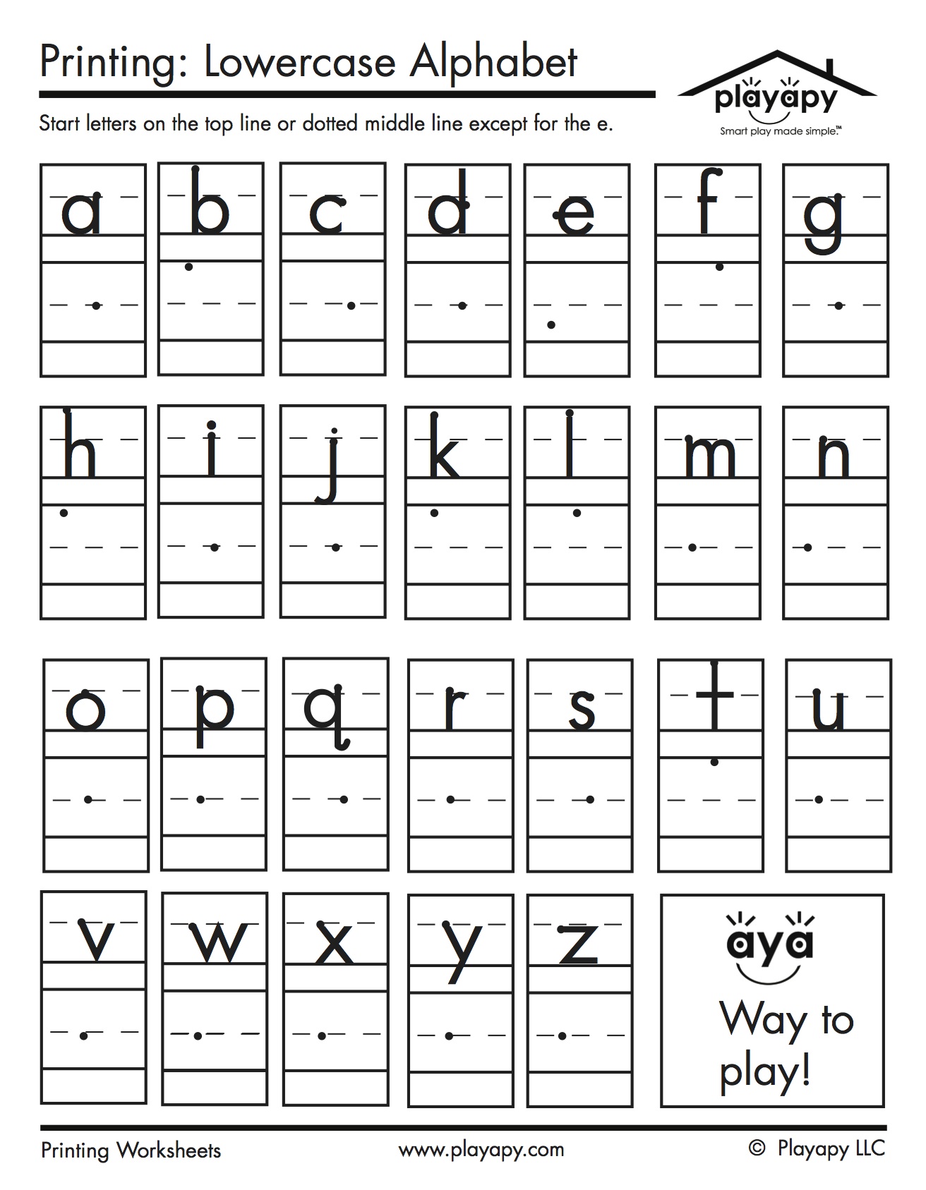 lowercase-letters-writing-worksheets
